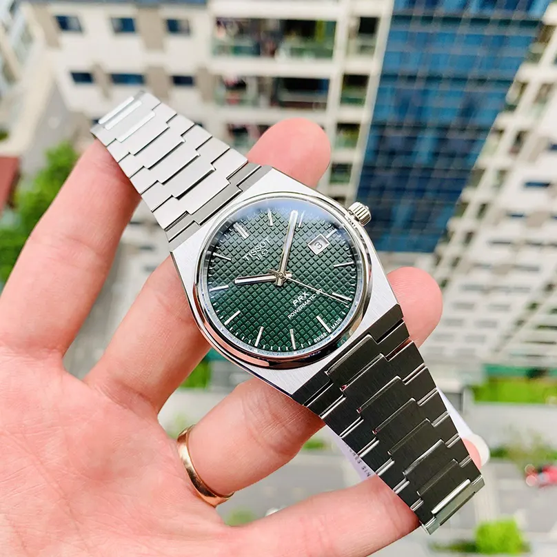 Tissot PRX Powermatic 80 Green Dial Men's Watch- T137.407.11.091.00